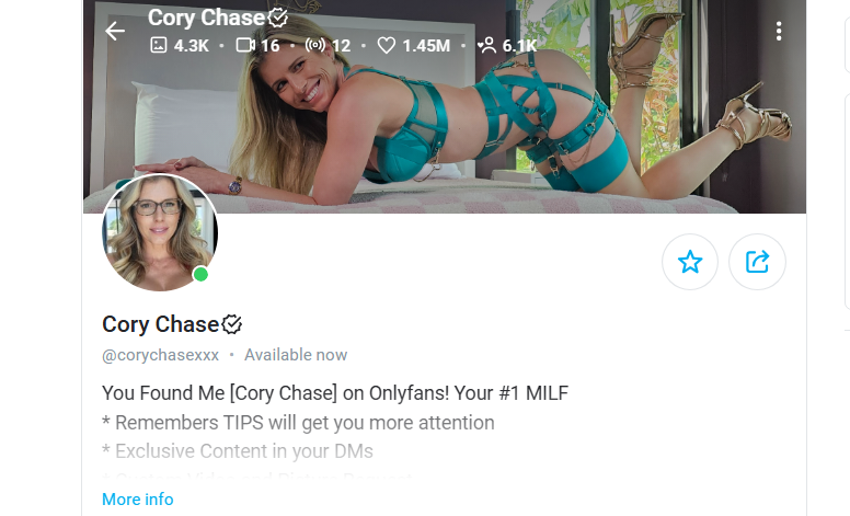 Cory Chase onlyfans