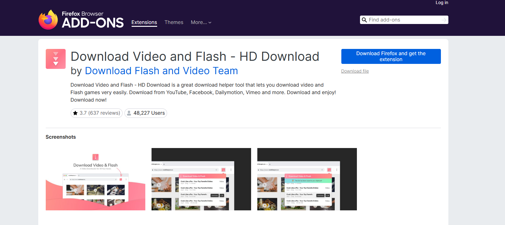 download video and flash firefox