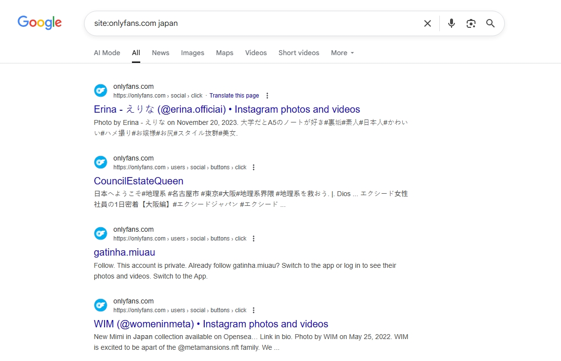 गूगल पर स्थानीय onlyfans क्रिएटर्स खोजें