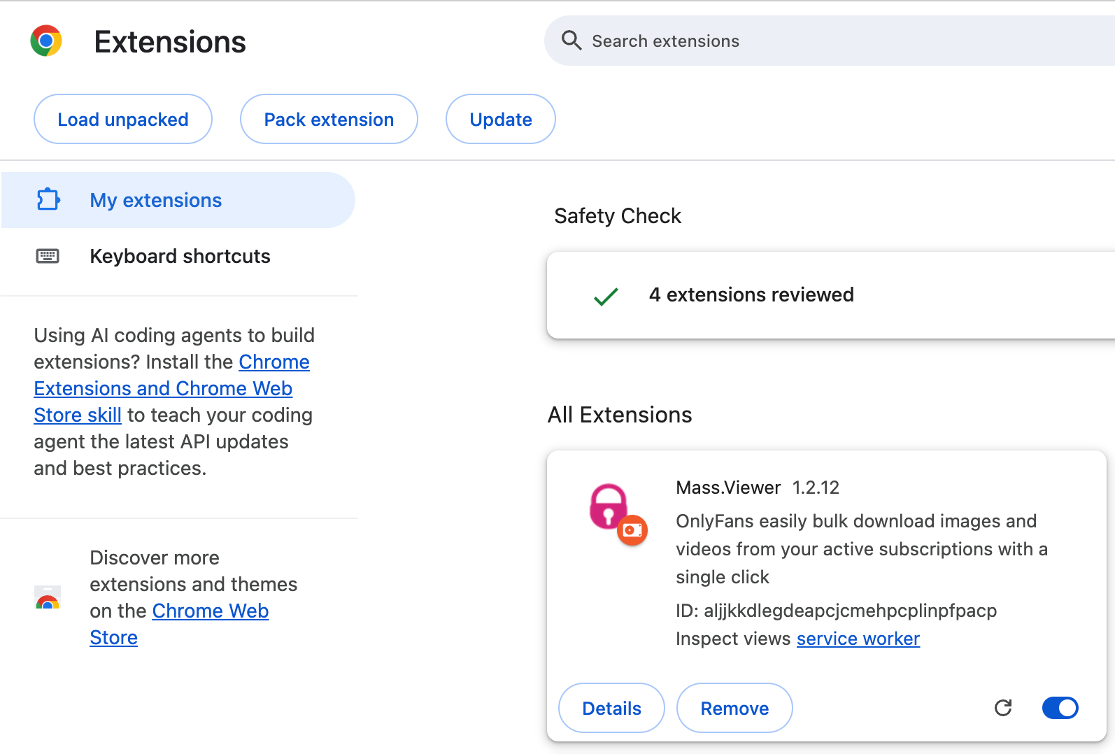 I-install ang Massloader sa Chrome