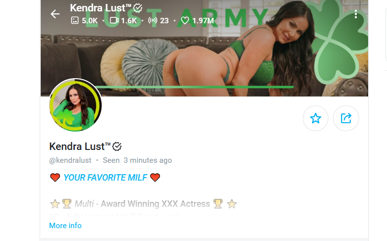 Kendra lust onlyfans