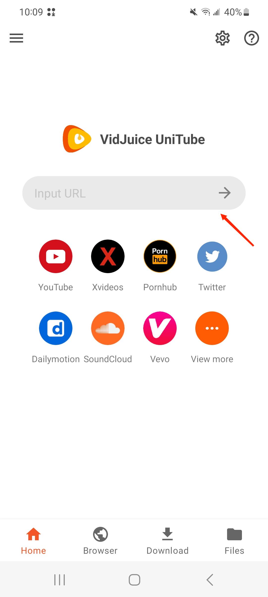 vidjuice android interface